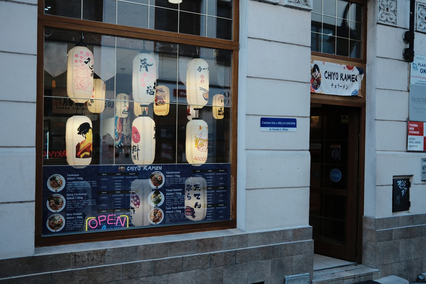 CHIYO RAMEN na Farskej uličke